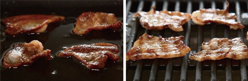 （3）お肉の余分な脂をカット