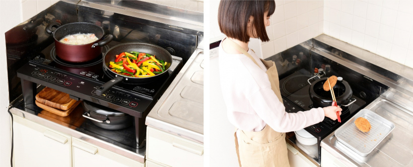 「2口IH調理器 脚付き YES-WL1456」を新発売