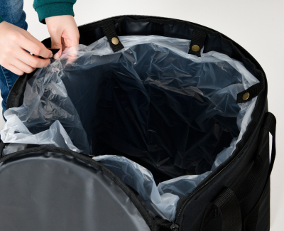 灯油ストーブ使用中はダストボックス、オフシーズンは保管ケースとして活用可能