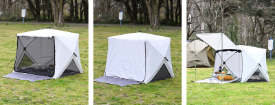 キューブ状（四角形）で快適性アップ