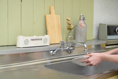 3．	生活防水性能（IPX4相当）で水回りでも使用可能