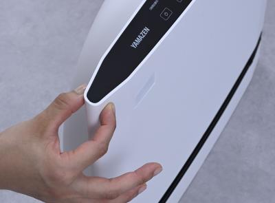 1.業界最大級※1のワイド大風量設計ながら、山善史上最もスリムな本体薄さ※2