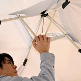 ワンタッチでジョイント 金具を固定可能