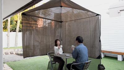 ２．横からの強い日差しにも対応