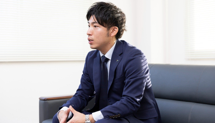 営業に出た当時のことを振り返る大鴈丸