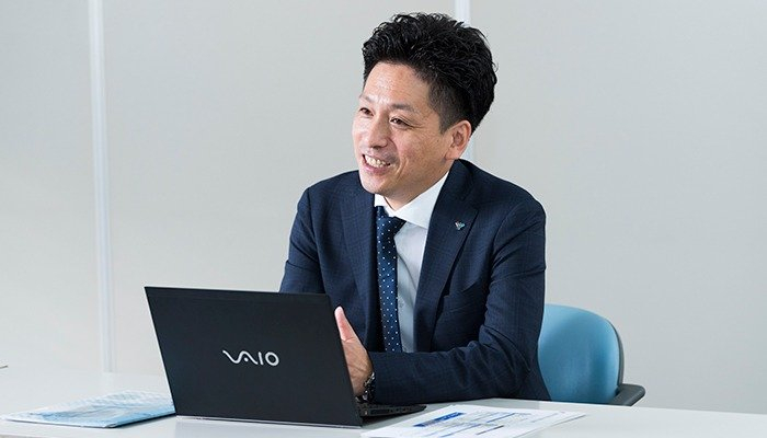 導入効果について話す中島