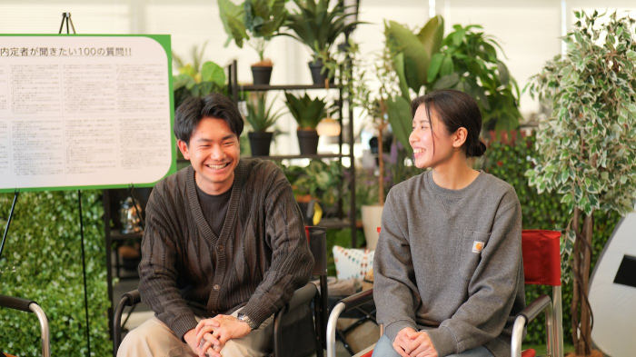 座談会がはじまるとすぐに笑顔が増えていきました！