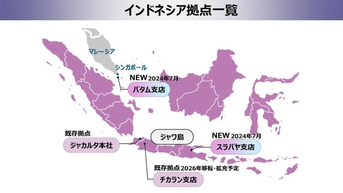 インドネシア拠点一覧