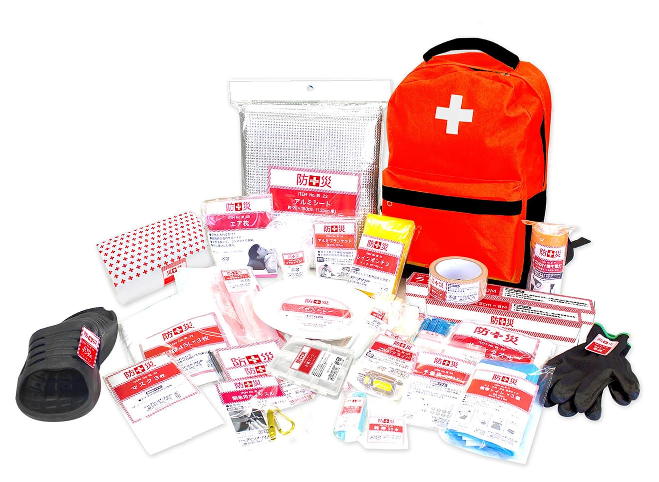 山善ビズコムの取扱商品例01 防災バッグ